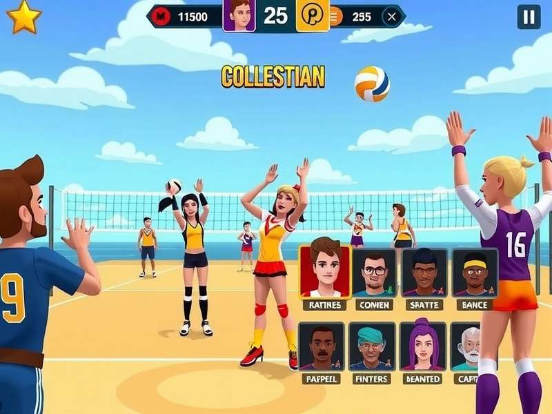Volley Kings Dominion character customization options showing diverse avatar choices